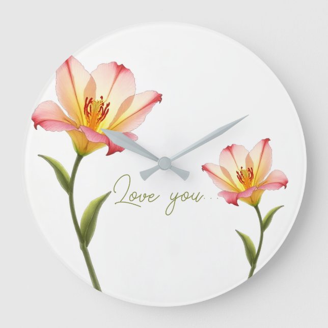 Grande Horloge Ronde Lys d'affection croustillants (Recto)