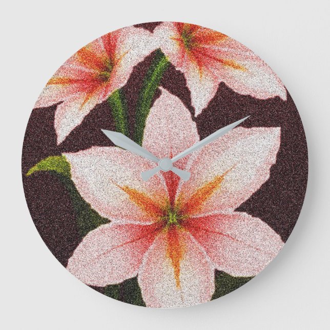 Grande Horloge Ronde Lys de rayon de fusion (Recto)