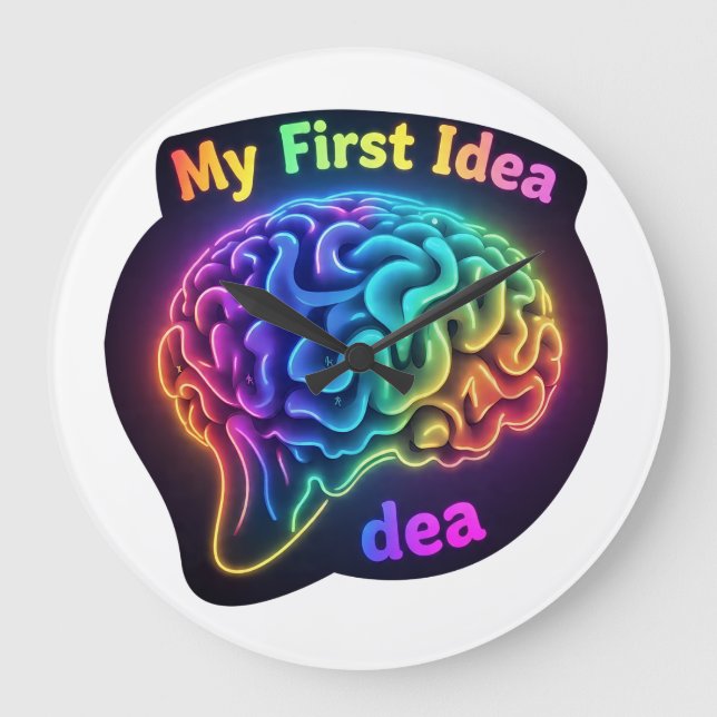 Grande Horloge Ronde Ma première idée - Conception créative et inspiran (Recto)