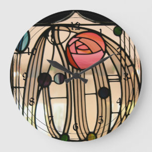 Grande Horloge Ronde Mackintosh - Fenêtre En Verre Tiré, Maison De La C