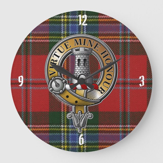 Grande Horloge Ronde MacLean Tartan & Badge (Recto)