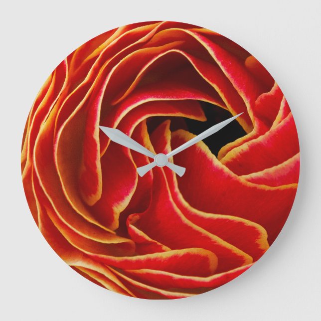 Grande Horloge Ronde Macro Fleur | Champs de fleurs Carlsbad, CA (Recto)