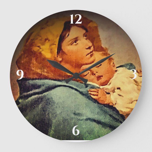 Grande Horloge Ronde Madonna et l'enfant (Recto)