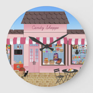 Grande Horloge Ronde Magasin de bonbons