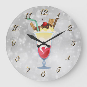 Grande Horloge Ronde Magasin de glace