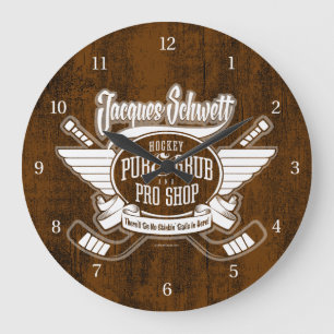 Grande Horloge Ronde Magasin de hockey pro Jacques Schwett
