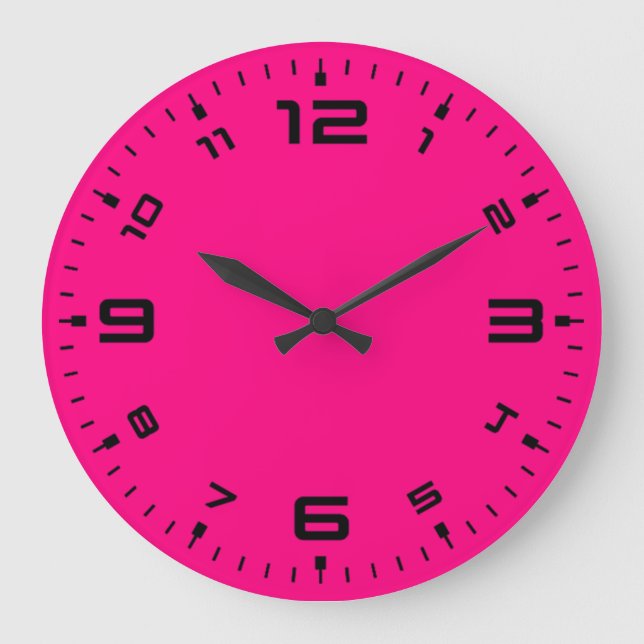 Grande Horloge Ronde Magenta rose brillant (Recto)