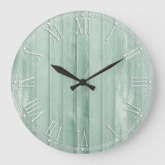 Grande Horloge Ronde Magnifique Pays Rustique Shabby Chic