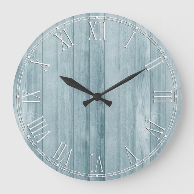 Grande Horloge Ronde Magnifique Pays Rustique Shabby Chic (Recto)