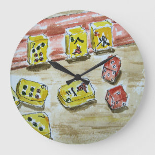 Grande Horloge Ronde Mah Jongg Clock