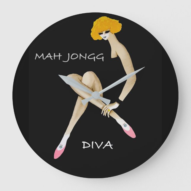 Grande Horloge Ronde Mah Jongg Diva Wall Clock (Recto)