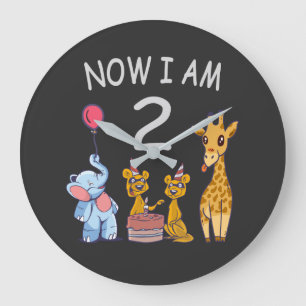 Grande Horloge Ronde Maintenant, j'ai 2 ans 2e anniversaire au Zoo