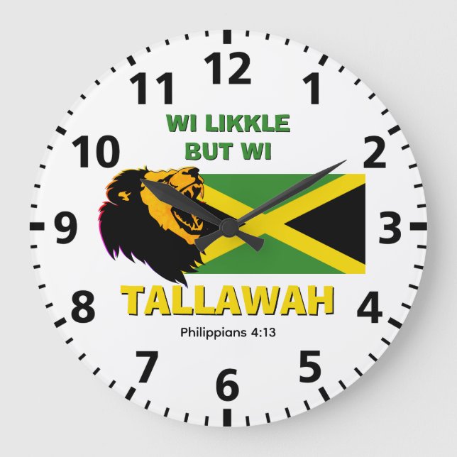 Grande Horloge Ronde MAIS TALLAWAH Jamaïcain (Recto)