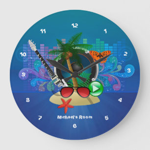 Grande Horloge Ronde Maison de plage du Purple Summer Club