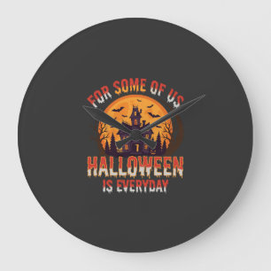 Grande Horloge Ronde Maison Hantée Tous Les Jours Halloween Graphique V