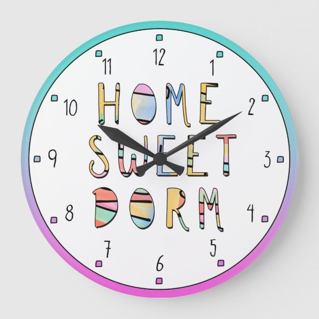 Grande Horloge Ronde Maison Sweet Dorm (Recto)