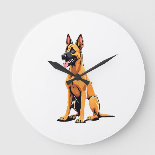 Grande Horloge Ronde Malinois belge (3) (Recto)