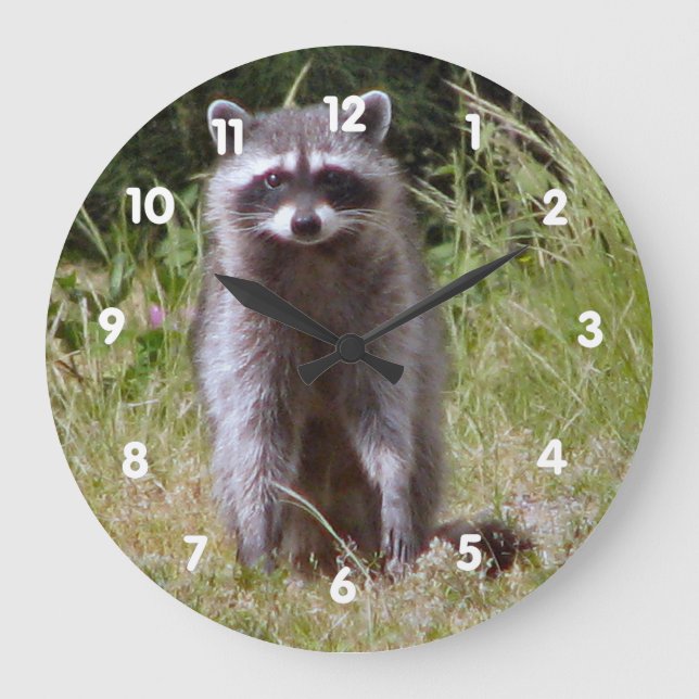 Grande Horloge Ronde Mama Raccoon (Recto)