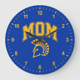 Grande Horloge Ronde Maman de Spartans d'état de San Jose