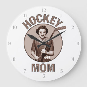 Grande Horloge Ronde Maman du hockey