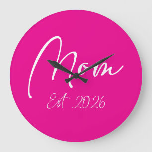 Grande Horloge Ronde Maman Est 2026 Nouvelles Mamans Mère À Venir 2026