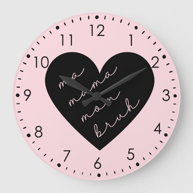 Grande Horloge Ronde Maman Maman Maman Bruh Rose (Recto)