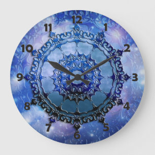Grande Horloge Ronde Mandala celtique d'esprit