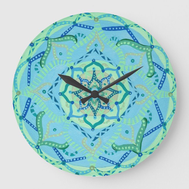 Grande Horloge Ronde Mandala Clock (Recto)