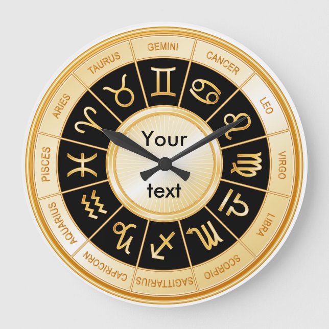 Grande Horloge Ronde Mandala du zodiaque (Recto)