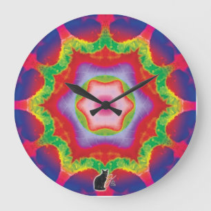Grande Horloge Ronde Mandril Kaleidoscope