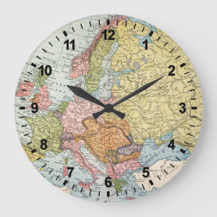 GRANDE HORLOGE RONDE MAP: EUROPE, 1885