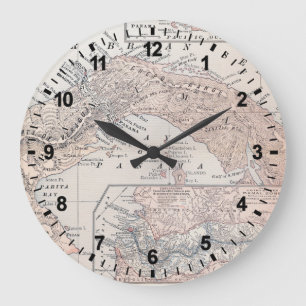 GRANDE HORLOGE RONDE MAP : PANAMA, 1907
