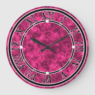 Grande Horloge Ronde Marble pattern