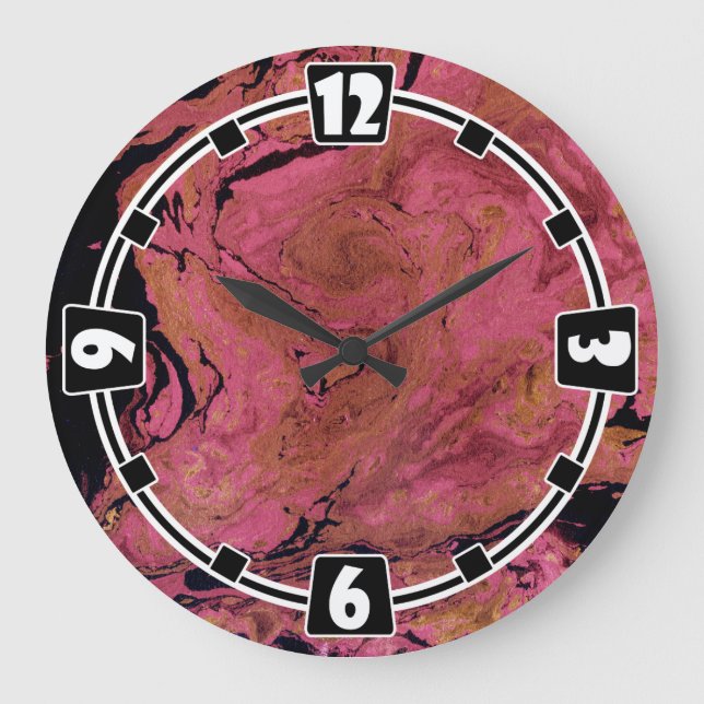 Grande Horloge Ronde Marbre, aquarelle (Recto)