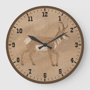 Grande Horloge Ronde Marche Sud-Ouest Pronghorn Antelope Vieux-Ouest
