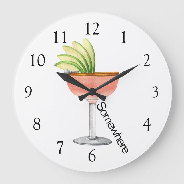 Grande Horloge Ronde Margarita Five O'Clock Somewhere (Recto)