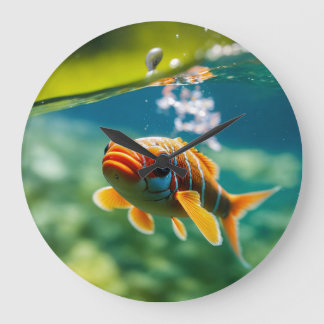 Grande Horloge Ronde Mariage & anniversaire est très style.