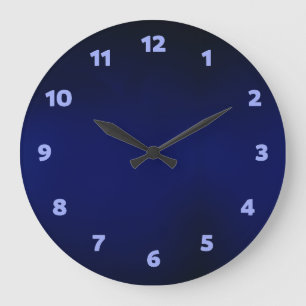 Grande Horloge Ronde Marine bleue