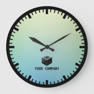 Grande Horloge Ronde Marque d'entreprise personnalisée et modifiable cl