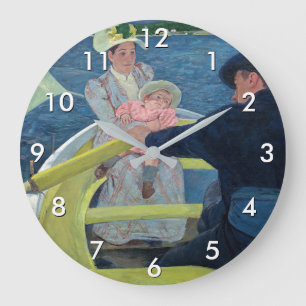 Grande Horloge Ronde Mary Cassatt - La fête de la navigation
