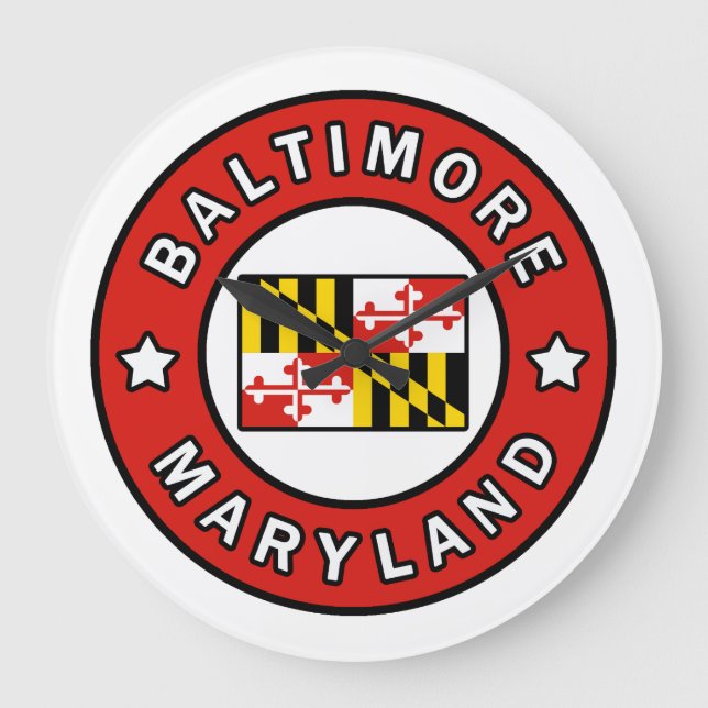 Grande Horloge Ronde Maryland de Baltimore (Recto)