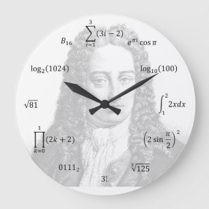Grande Horloge Ronde Math equations et notations