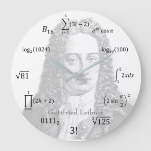 Grande Horloge Ronde Math equations et notations