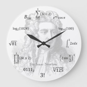 Grande Horloge Ronde Math equations et notations
