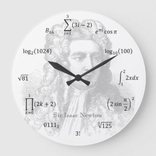 Grande Horloge Ronde Math equations et notations