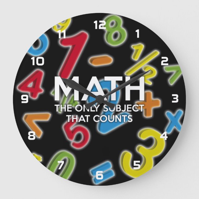 Grande Horloge Ronde Math. Le seul sujet qui compte (Recto)