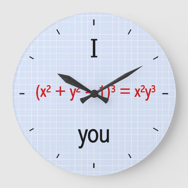 Grande Horloge Ronde Math Love Formula (Recto)