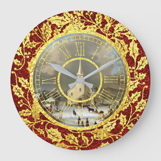 Grande Horloge Ronde Matin Noël (Recto)