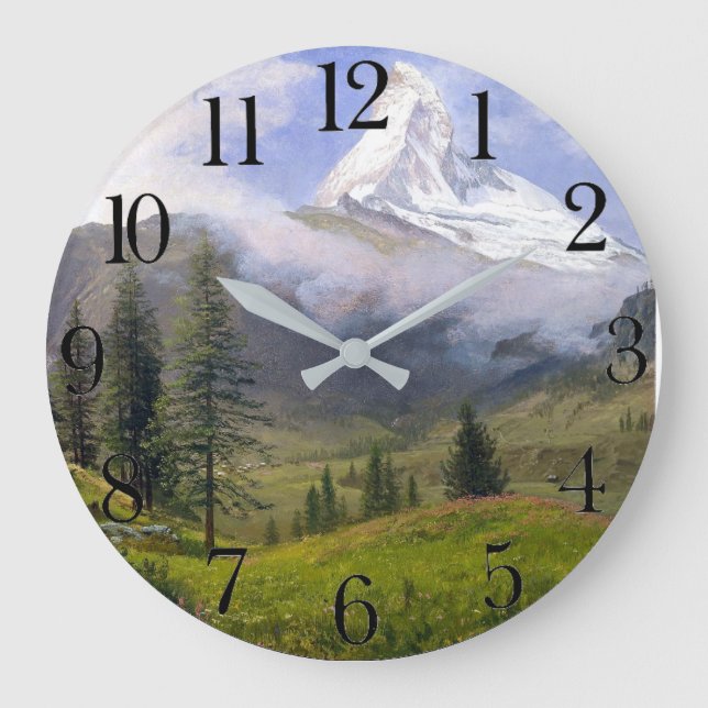 Grande Horloge Ronde Matterhorn Mountain Meadow Clock (Recto)