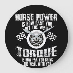 Grande Horloge Ronde Mécanique Diesel Jusqu'où vous emmenez le mur